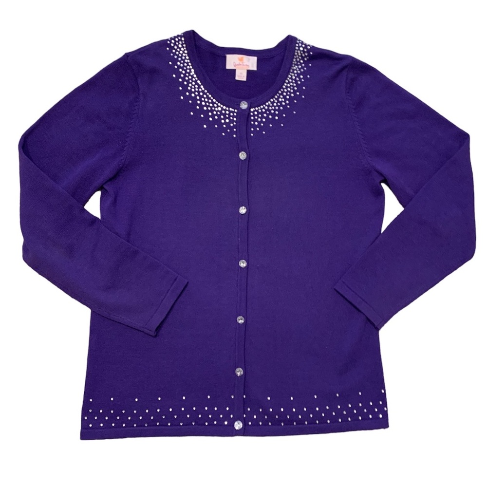 Quacker Factory Sparkle Button Front Cardigan